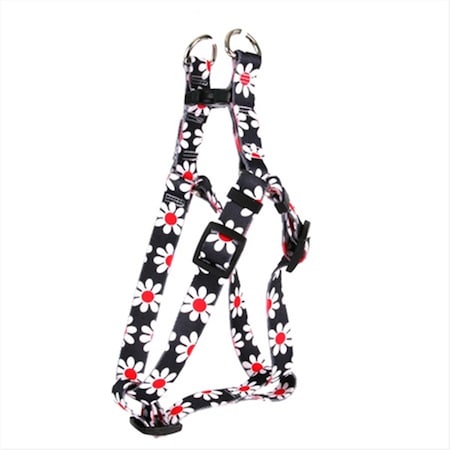 Black Daisy Step-In Harness - Extra Small